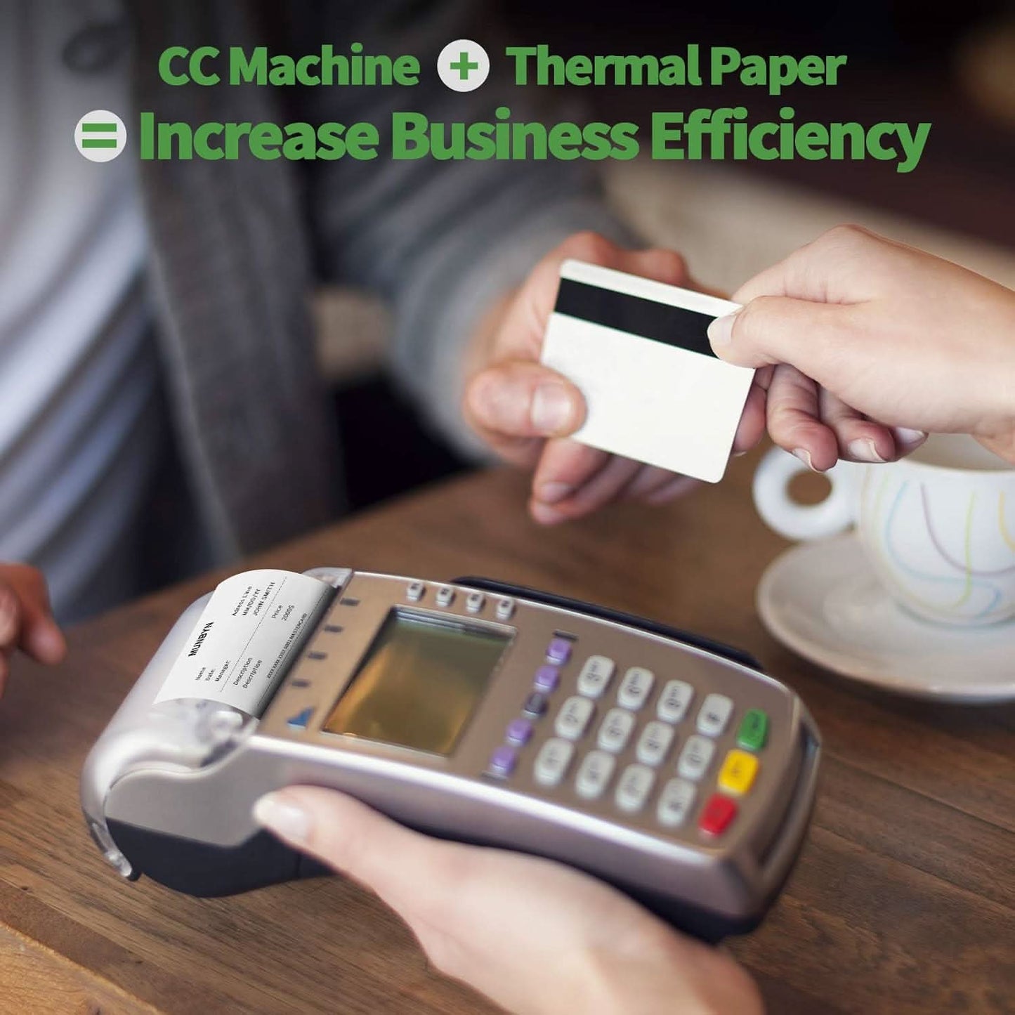 MUNBYN 2 1/4 x 50ft Thermal Receipt Paper (10 Rolls)