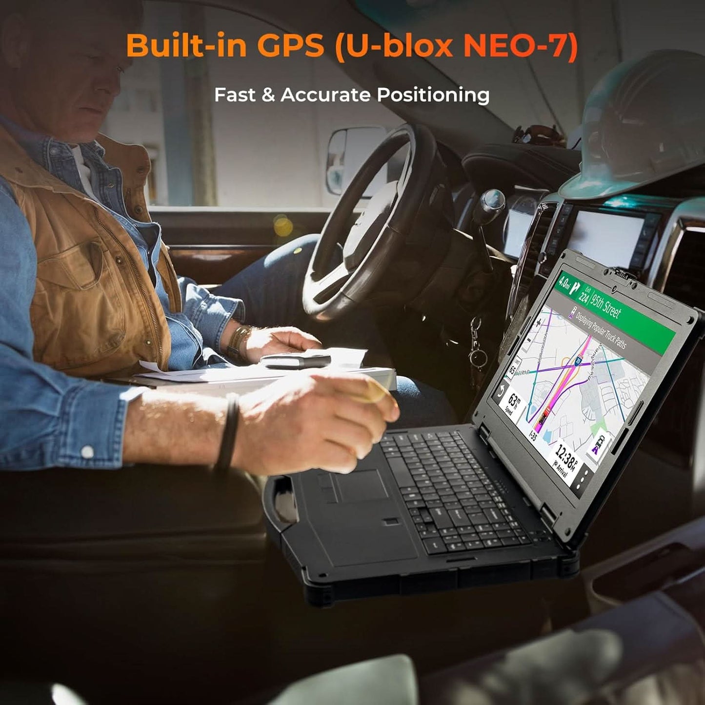 MUNBYN IRX15 15.6" Rugged Laptop Windows 11 Pro, Intel i5-1135G7, 16GB+512GB