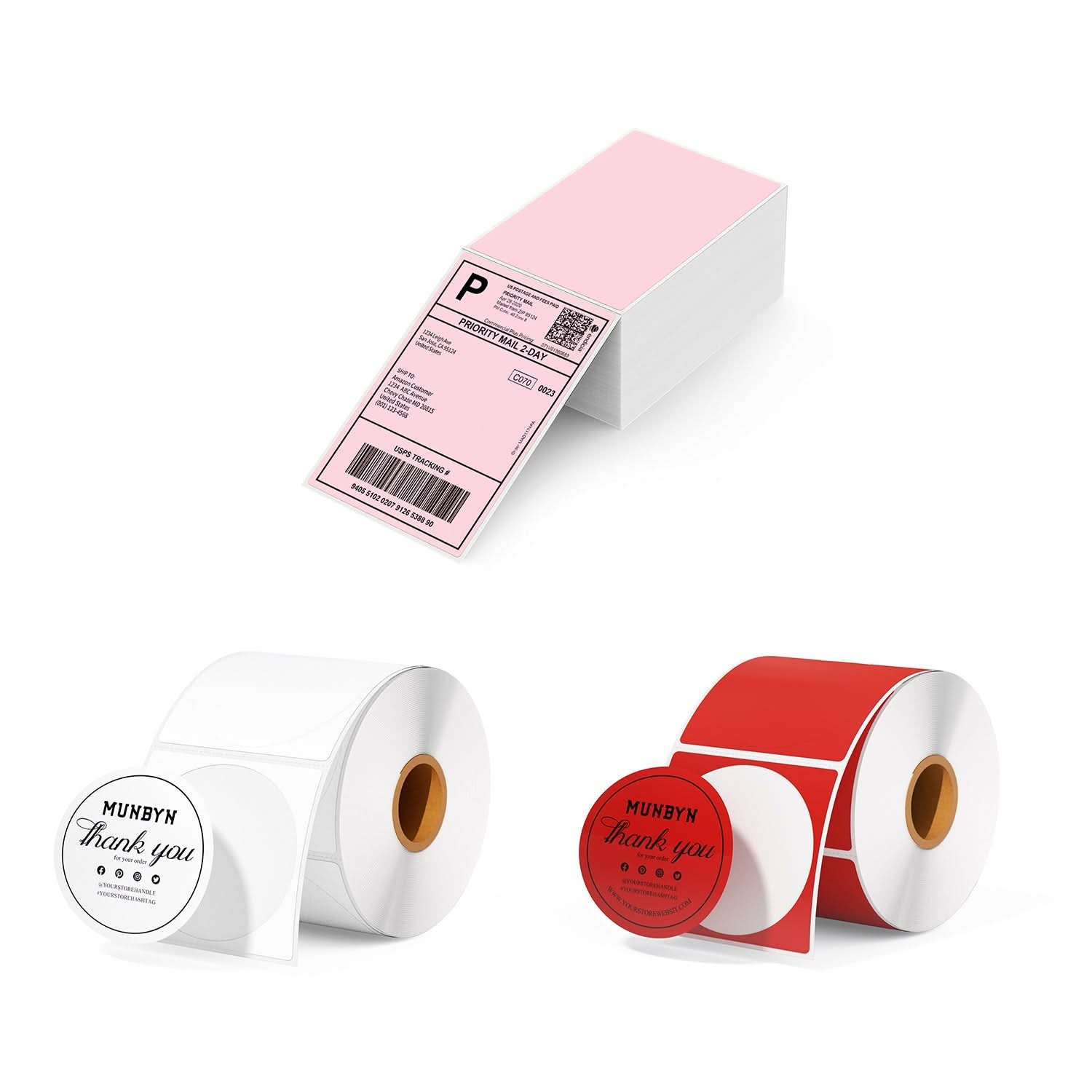 MUNBYN Candle Branding Label Kit for Custom Packaging