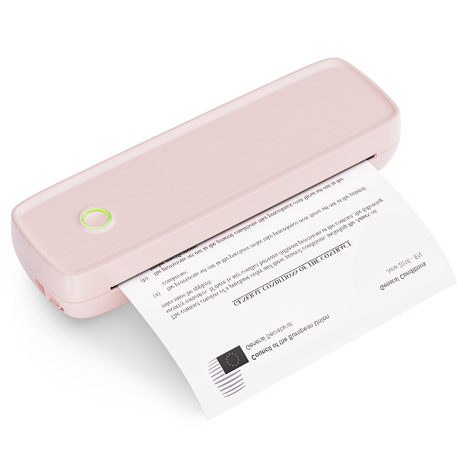 MUNBYN ITP04 inkless portable printer utilizes advanced thermal technology for sharp, high-quality monochrome prints.