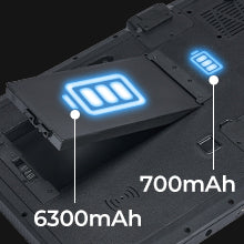 MUNBYN IRT09J Windows scanner tablet with 220x220 screen, featuring a rugged design and barcode scanning functionality.