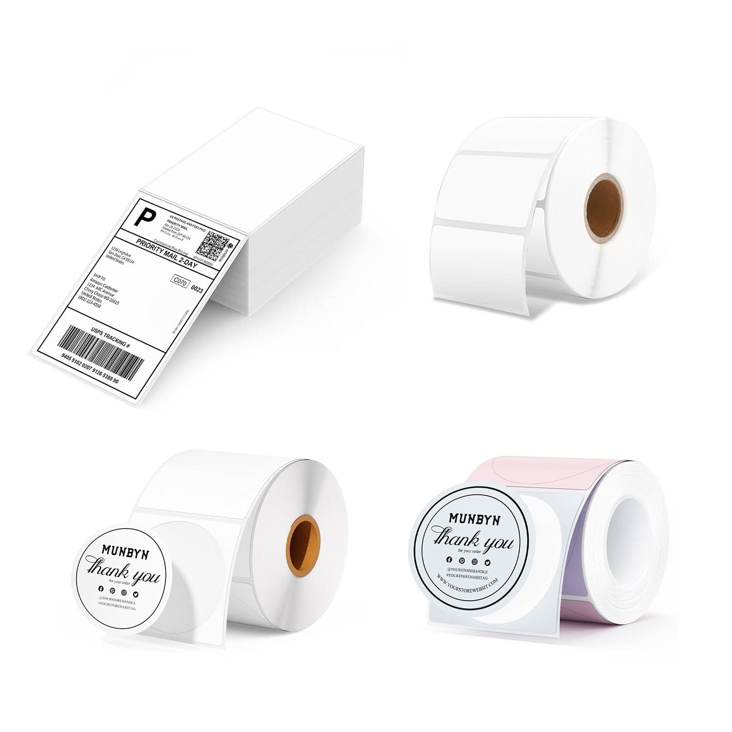 MUNBYN Pet Branding Label Kit for Custom Packaging