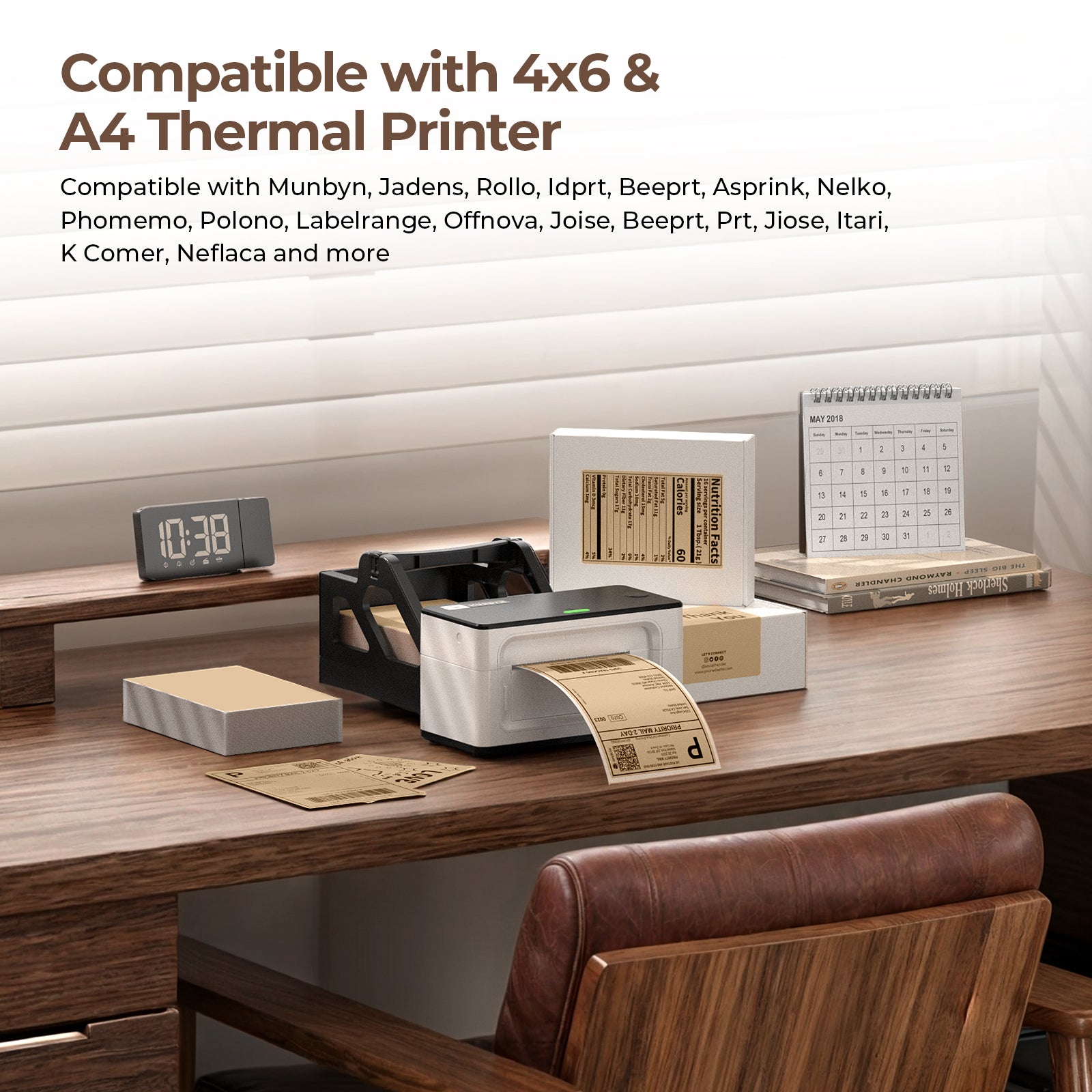 4" x 6" Fan-Fold Labels - MUNBYN