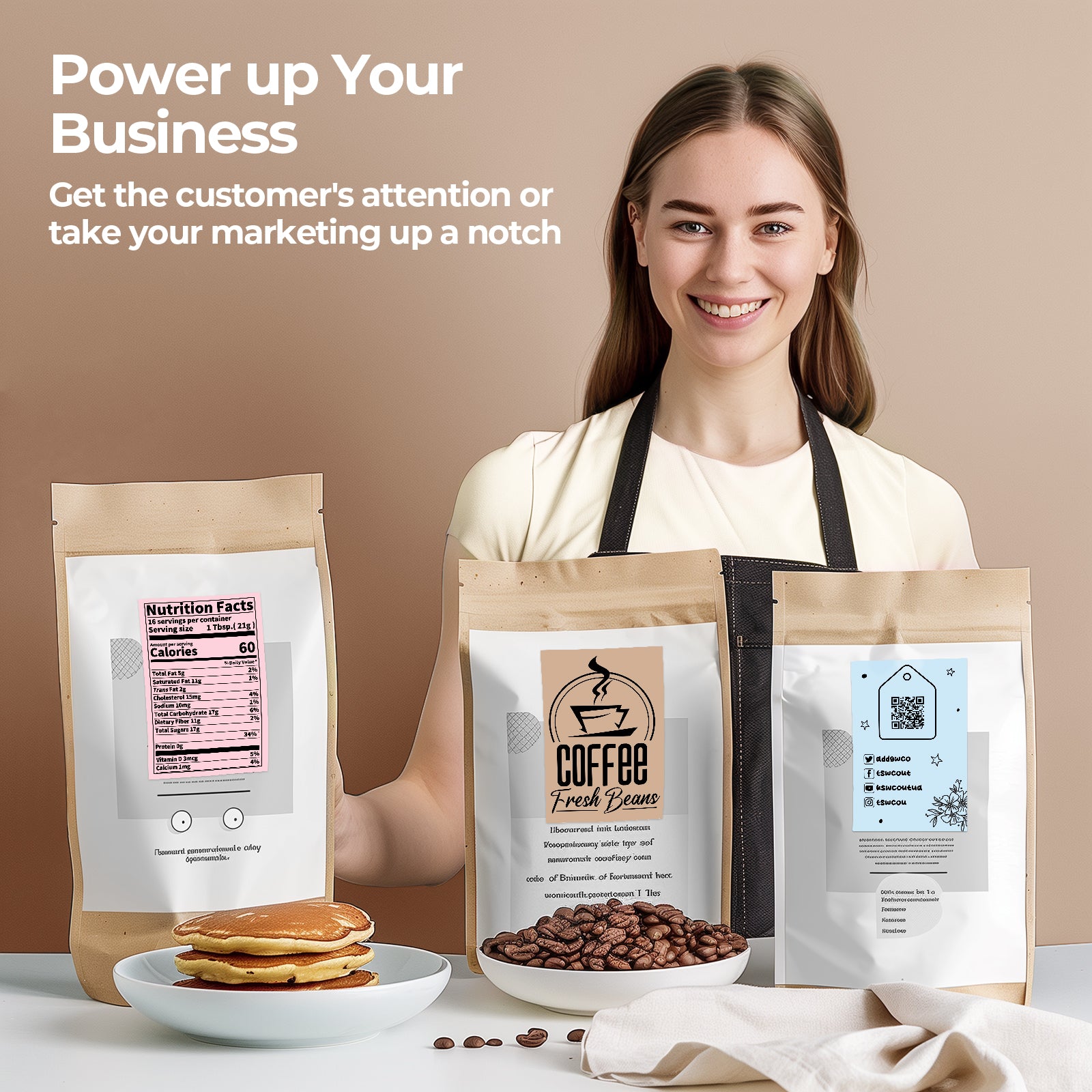 4" x 6" Fan-Fold Labels - MUNBYN