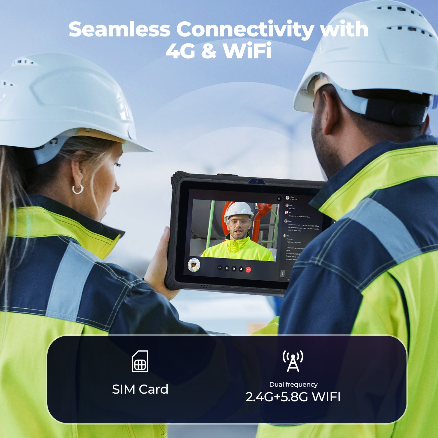 MUNBYN IRT09J Windows scanner tablet showing a handheld device with scanning interface and screen display.