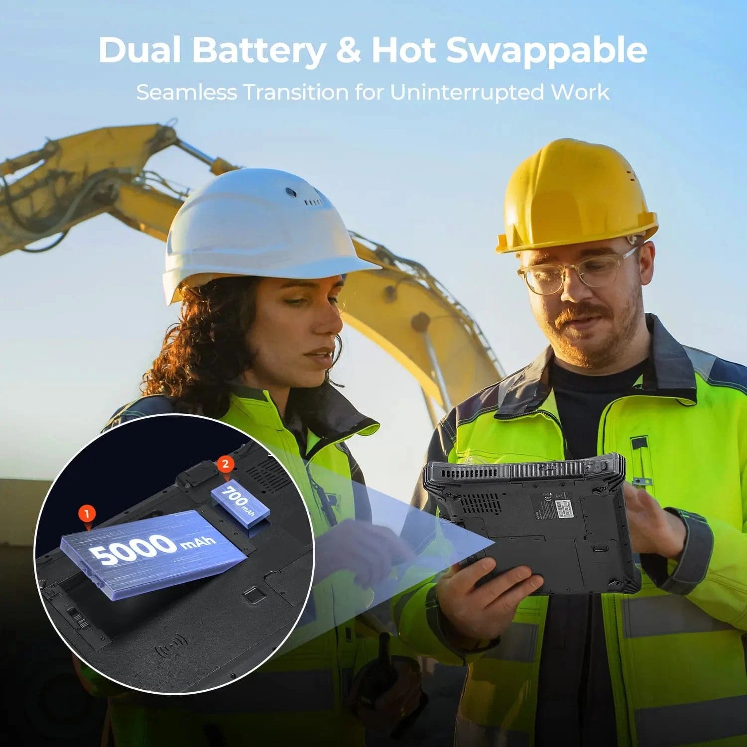 MUNBYN IRT10 Windows scanner tablet with touchscreen display and barcode scanning features, suitable for inventory management.