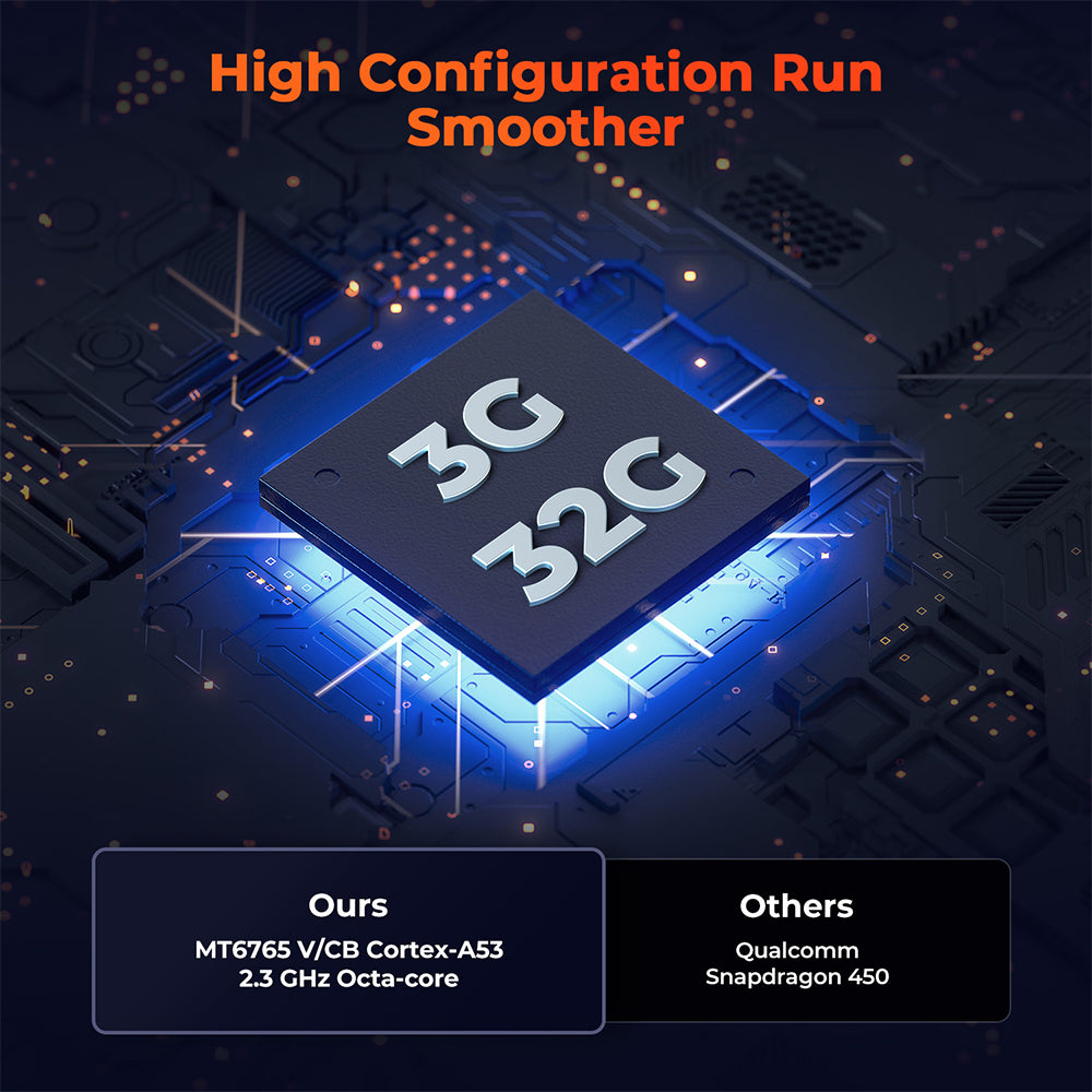 MUNBYN IPDA087P Android barcode scanner with black handheld design, ready for quick barcode scanning and data capture.