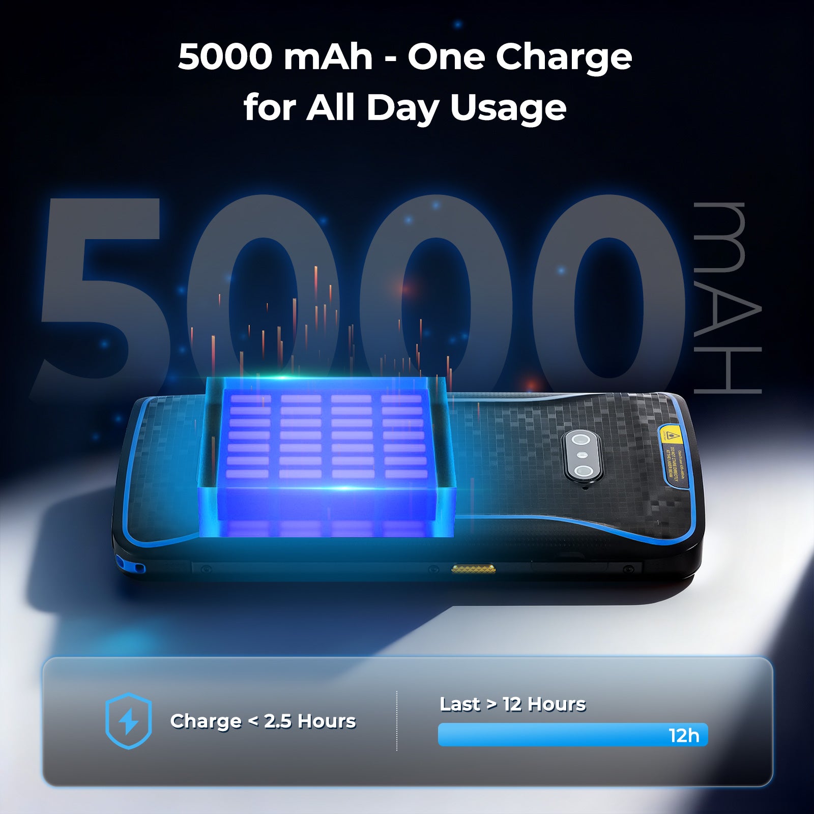 MUNBYN IPDA089Pro barcode scanner with ergonomic handle and scanning window, capturing barcode details efficiently.