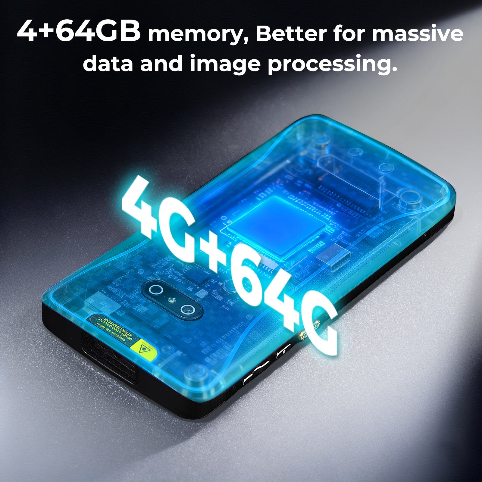 MUNBYN IPDA089Pro barcode scanner with ergonomic handle and scanning window, designed for efficient barcode reading.