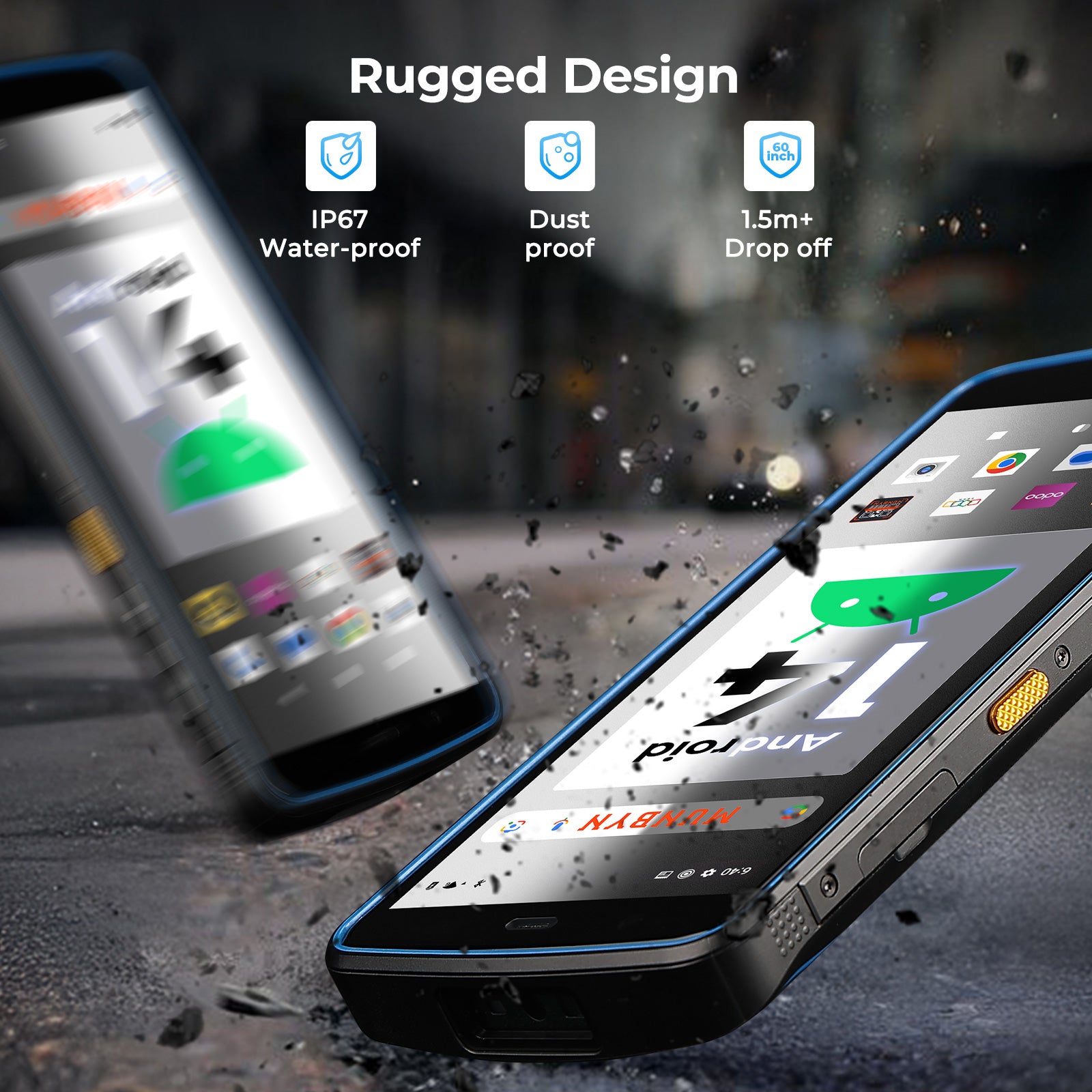 MUNBYN IPDA089Pro barcode scanner with ergonomic design and handheld reading of barcode labels.