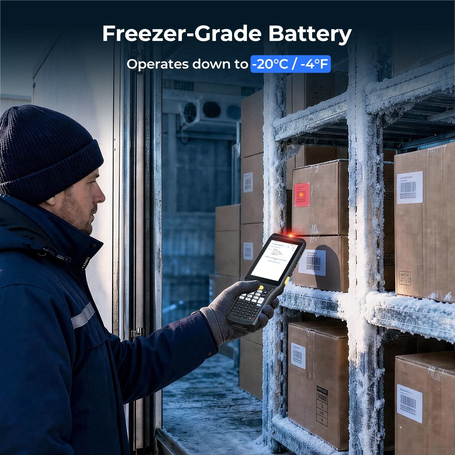 MUNBYN MC011 Cold Chain Barcode Scanner