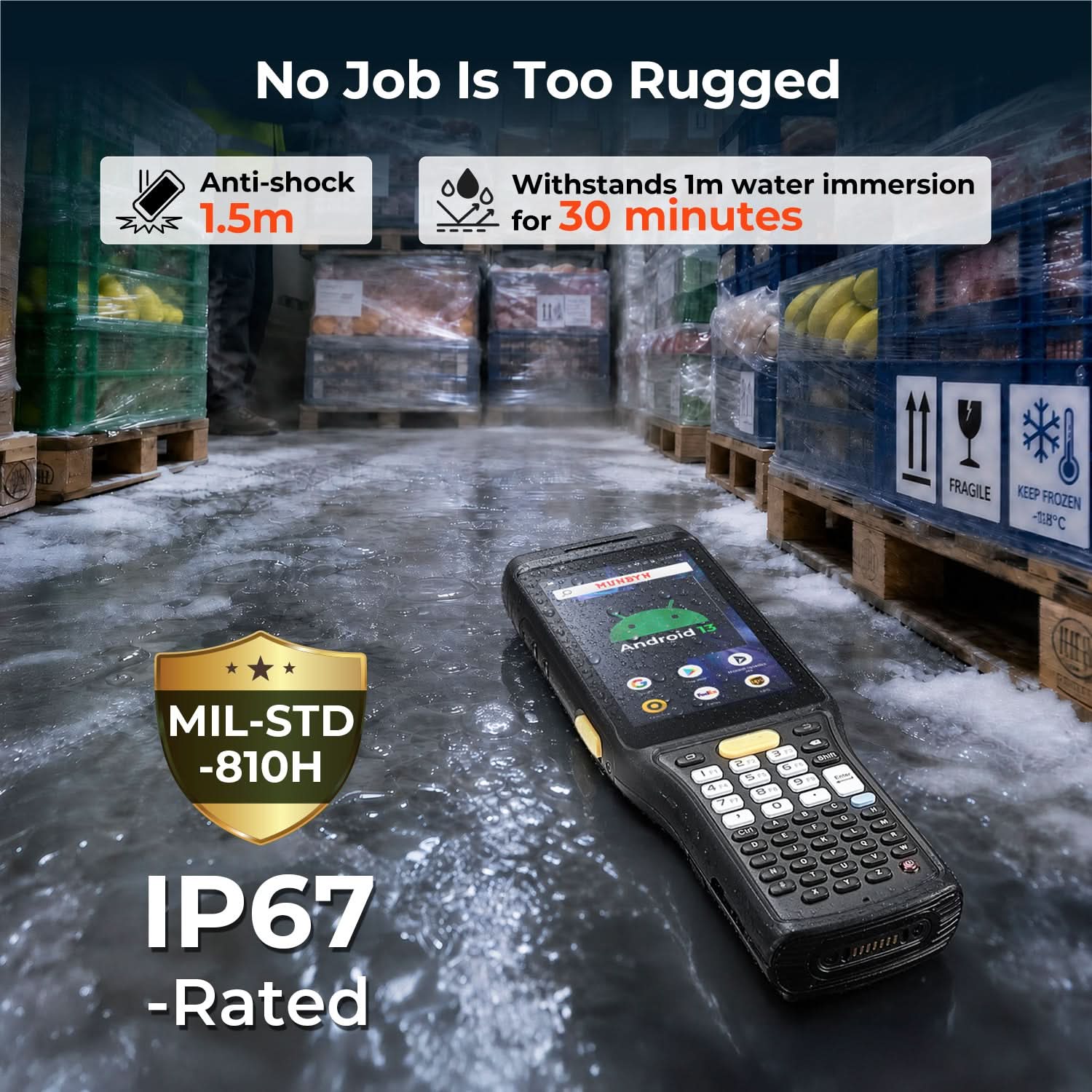 MUNBYN MC011 Cold Chain Barcode Scanner