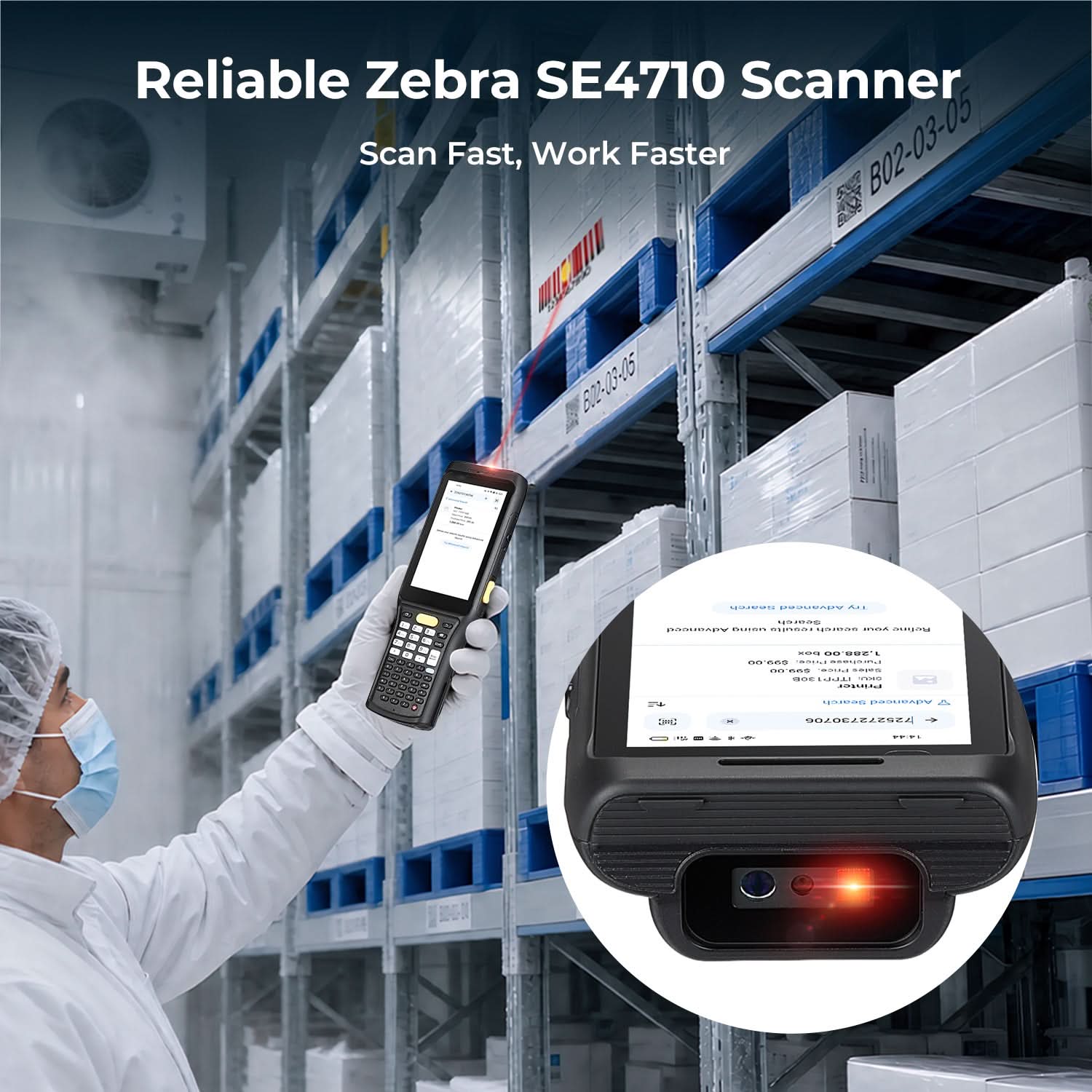 MUNBYN MC011 Cold Chain Barcode Scanner