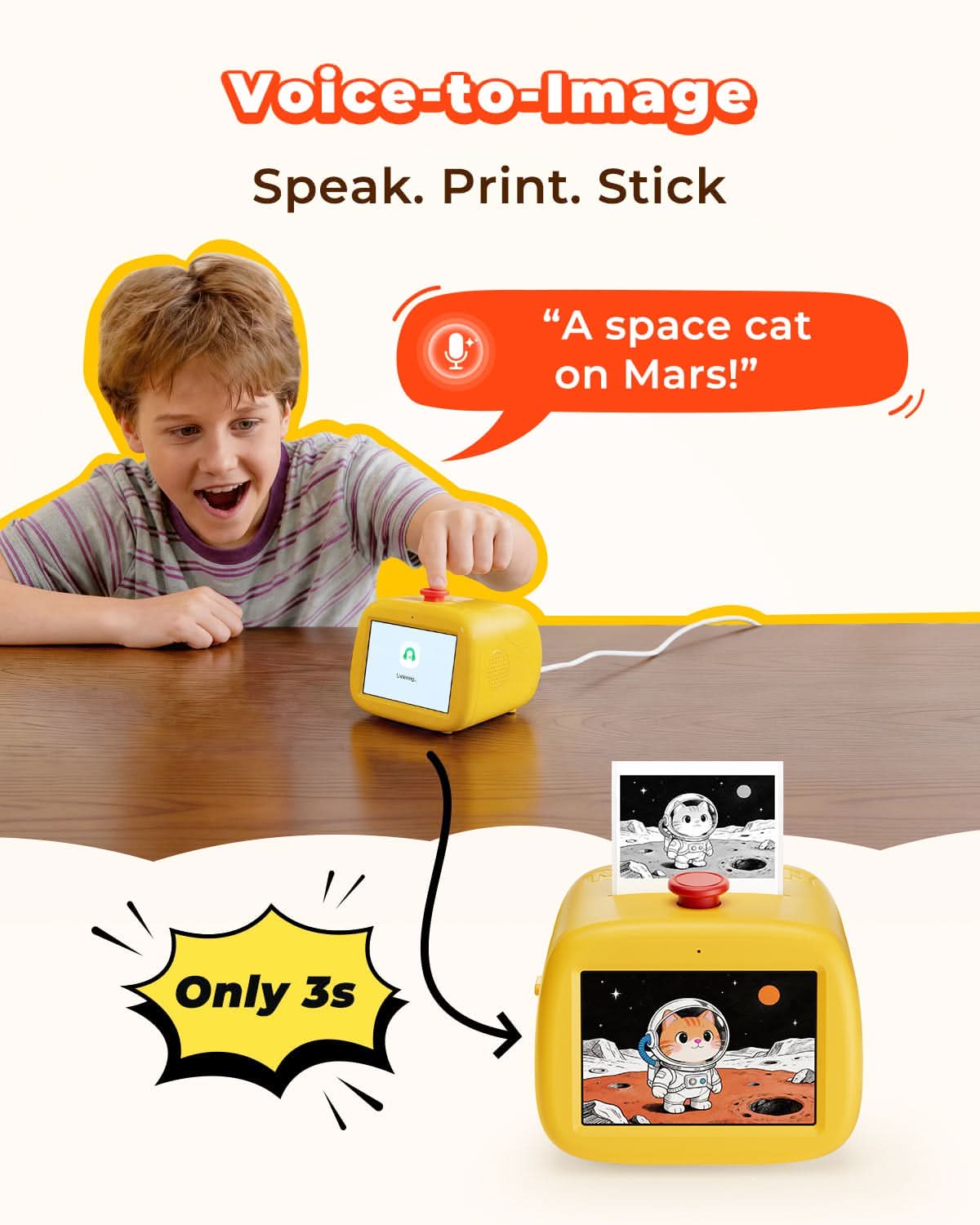 MUNBYN SP01 AI Sticker Printer for Kids
