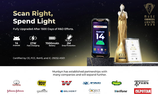 MUNBYN AS01 Android Handheld Scanner for Retail