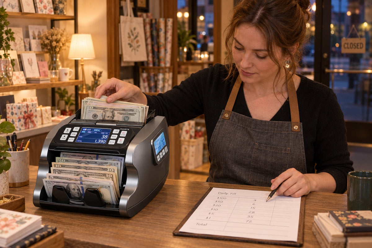 Close the till with fewer recounts.