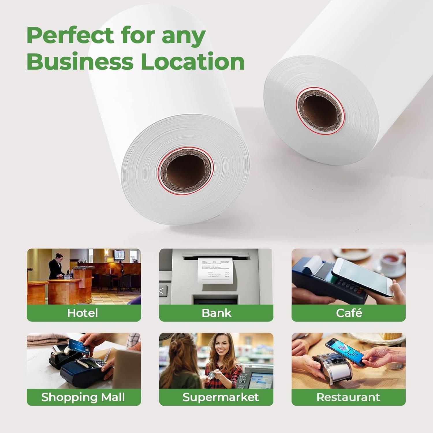 MUNBYN 2 1/4 x 50ft Thermal  Receipt Paper (10 Rolls) - MUNBYN