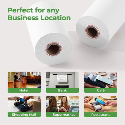 MUNBYN 2 1/4 x 50ft Thermal  Receipt Paper (10 Rolls) - MUNBYN