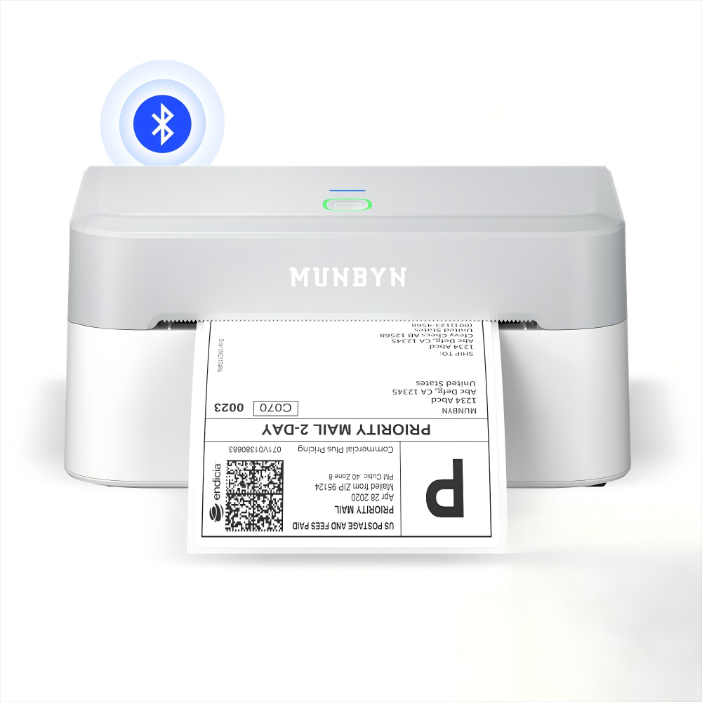 MUNBYN RealWriter 403B Bluetooth Thermal Label Printer