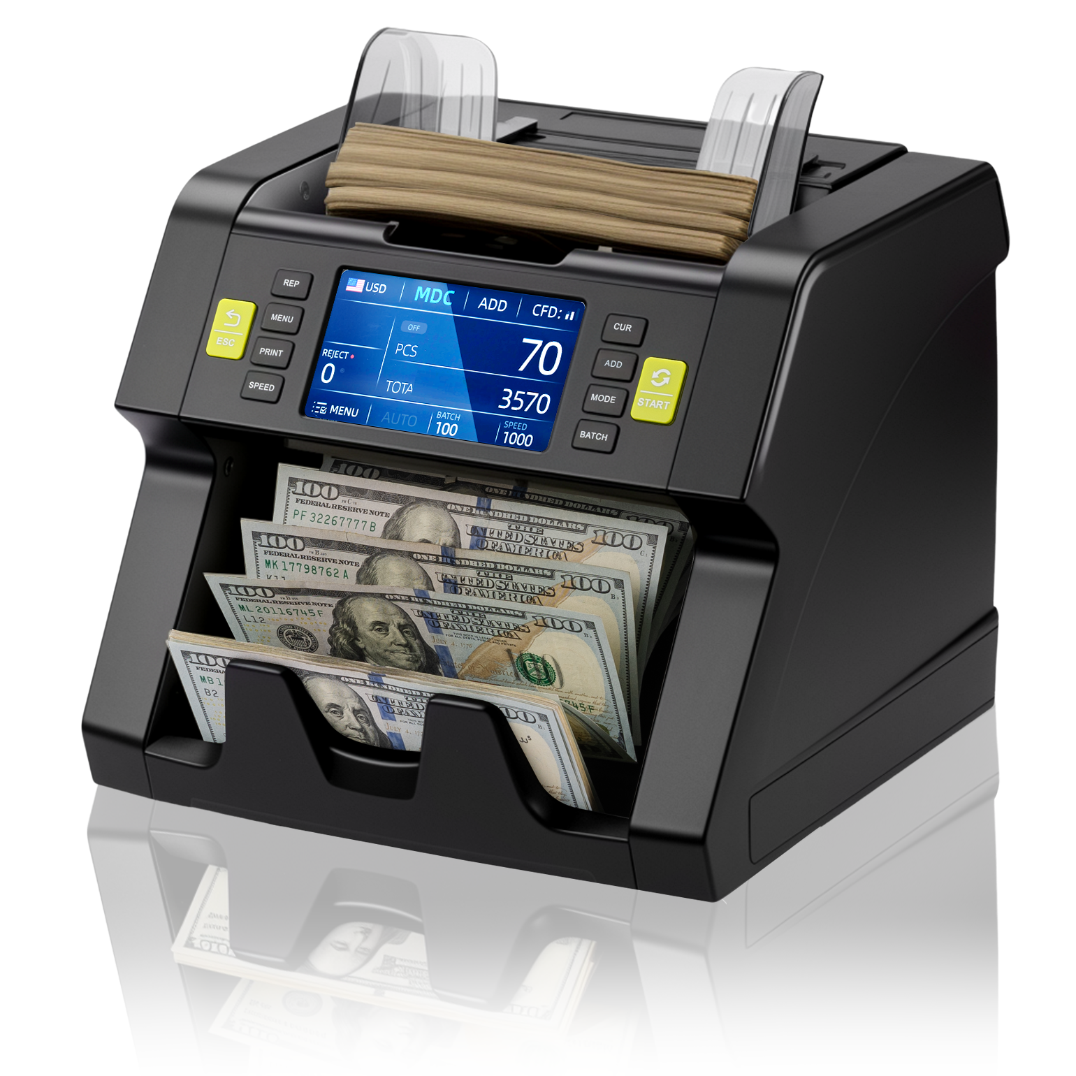 MUNBYN IMC21 Money Counter Machine Mixed Denomination