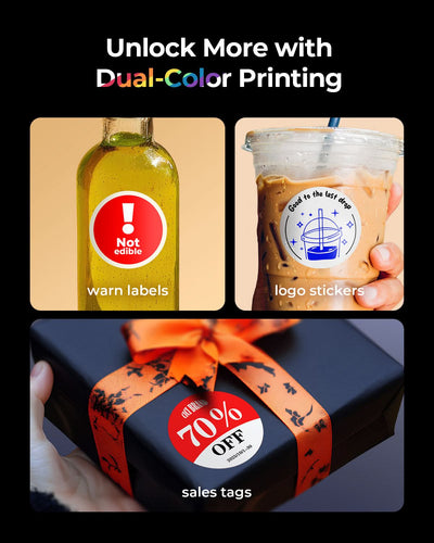 MUNBYN Test RealWriter 405B thermal label printer with compact design and control panel, ready for shipping labels.