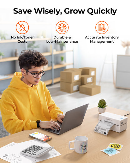 MUNBYN RealWriter 130B Bluetooth Thermal Label Printer