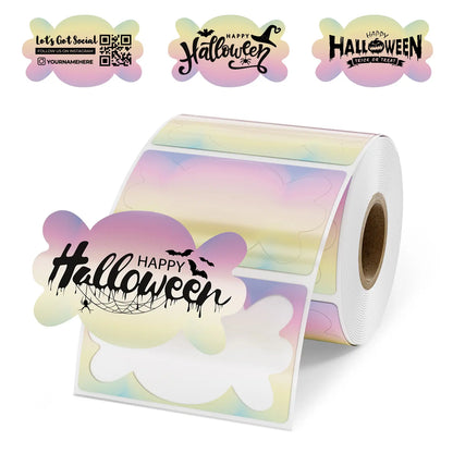 MUNBYN Candy Shaped Thermal Labels for Halloween