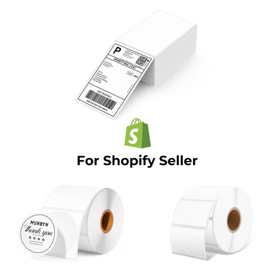 MUNBYN Shopify Starter Label Kit for Shipping and Branding