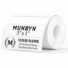 MUNBYN 3"x1" Generic Rectangle Series Thermal Labels (1000/Roll)