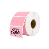 Rectangle labels printed on MUNBYN label printer paper, measuring 2.25 by 1.25 inches, shown in the image.