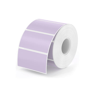 Rectangle labels printed on MUNBYN label printer paper, measuring 2.25 by 1.25 inches, shown on white background.