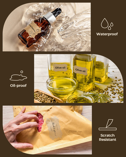 2.5" x 1.5" Kraft Labels