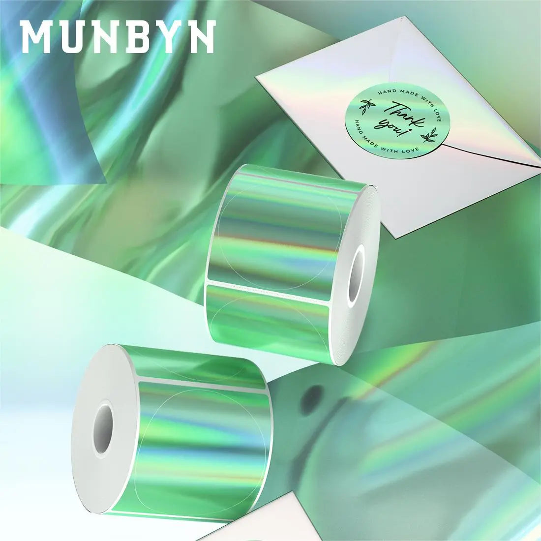 You can use green holographic thermal labels for various purposes, such as branding and logos, thank you messages, product customization, personalized gifts, event decor, and packaging labels.