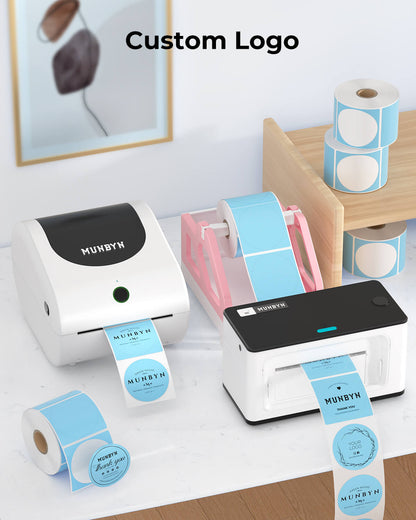 MUNBYN 2"x2" Generic Circle Series Thermal Labels (750/Roll)