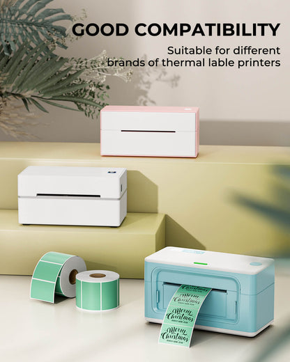 MUNBYN 2.25"x1.25" Generic Rectangle Series Thermal Labels (1000/Roll)