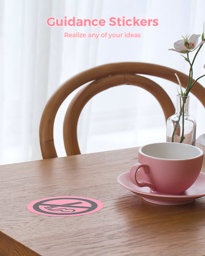 Three 3-inch circular labels printed on MUNBYN label printer paper, showcasing round label design and vibrant colors.