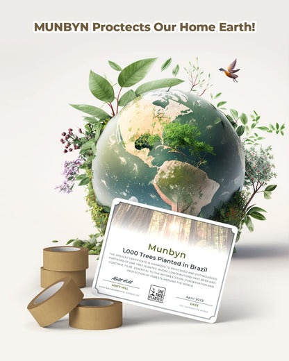 MUNBYN kraft paper tape is eco-friendly.