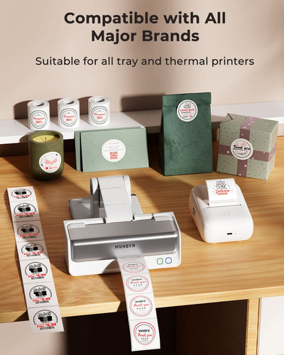 MUNBYN Supplement Branding Label Kit for Custom Packaging
