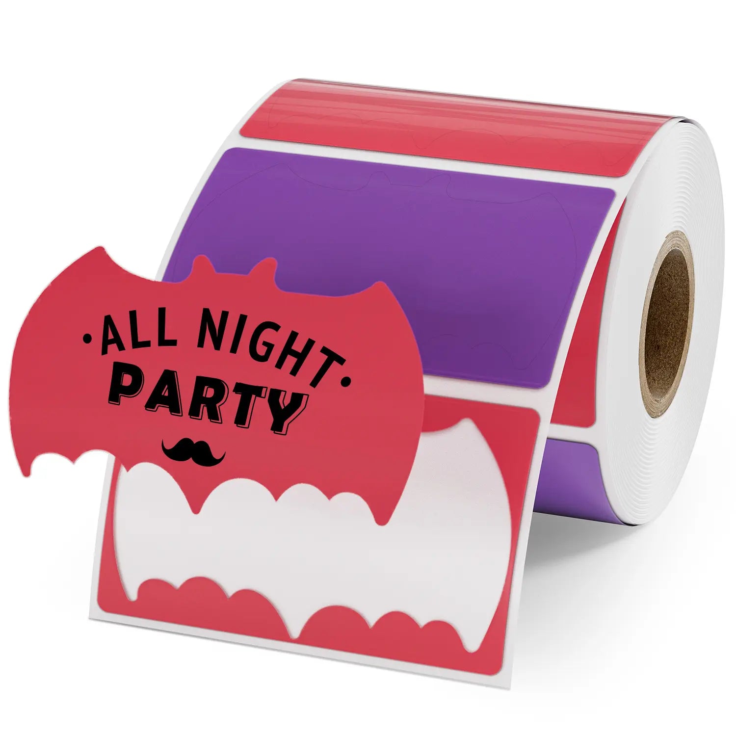 MUNBYN Bat Shaped Thermal Labels for Party