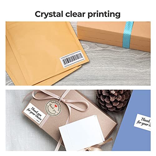 MUNBYN RealWriter 401AP 300DPI AirPrint Wireless Printer & Rectangle Labels Clothing Product Retail Kit