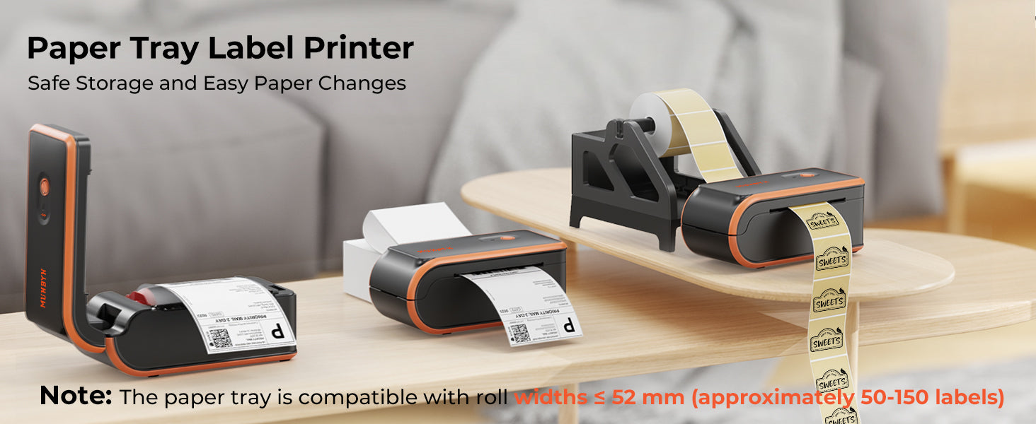 MUNBYN Paper Tray Label Printer