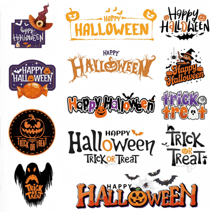 halloween custom label stickers
