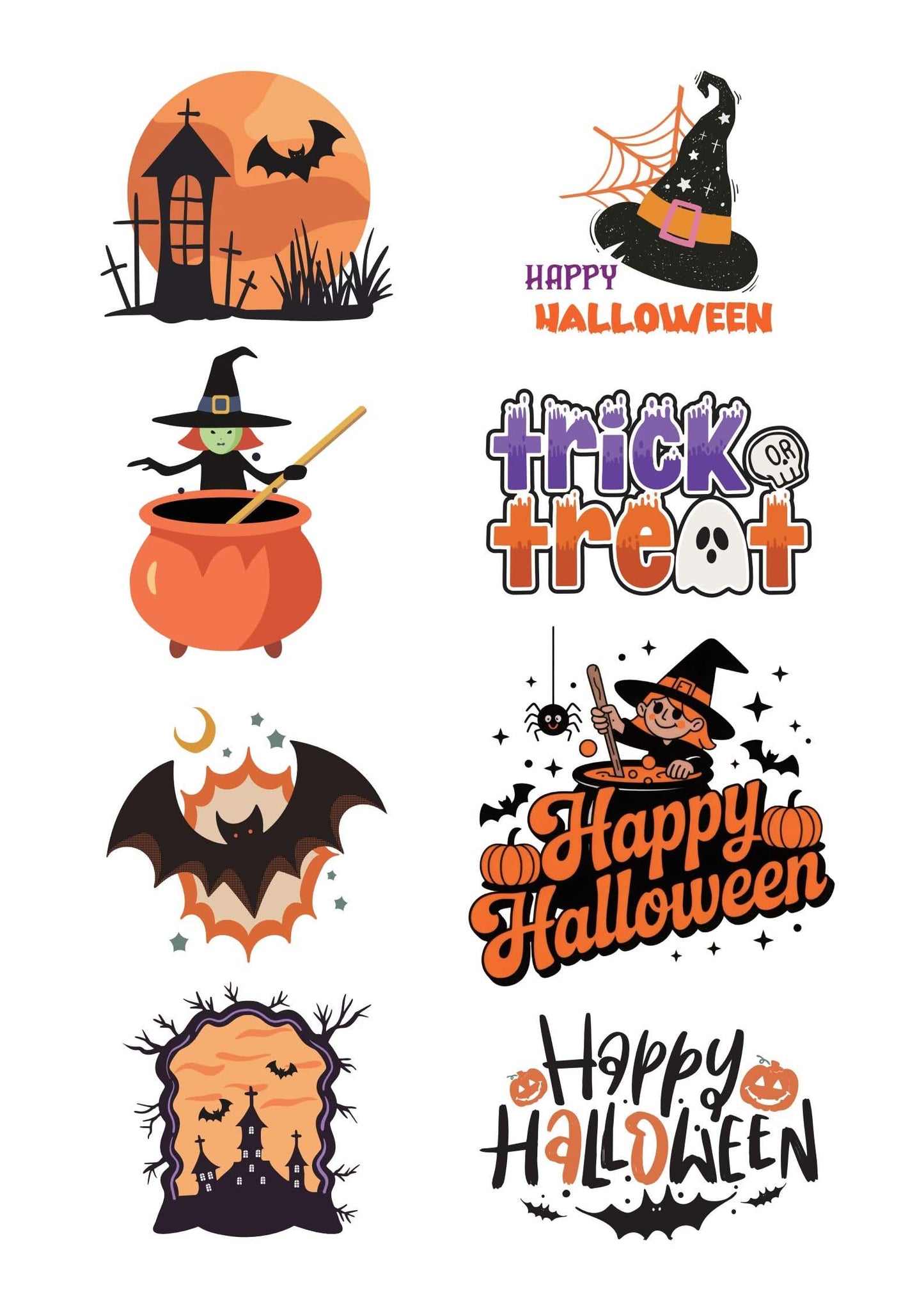 MUNBYN Halloween Sticker Sheet