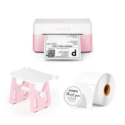 MUNBYN RW403B Bluetooth Thermal Label Printer Kit for Shipping and Product Labels