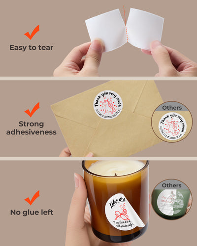 MUNBYN Candle Product Label Kit for Custom Packaging