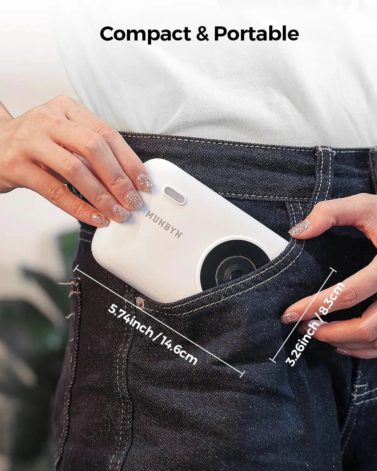 Ultra-light and pocket-sized at just 0.6lb, carry it anywhere with ease.