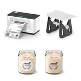 MUNBYN RealWriter 941BP Bluetooth Printer, Circle Labels & 3-in-1 Holder Candle Kit