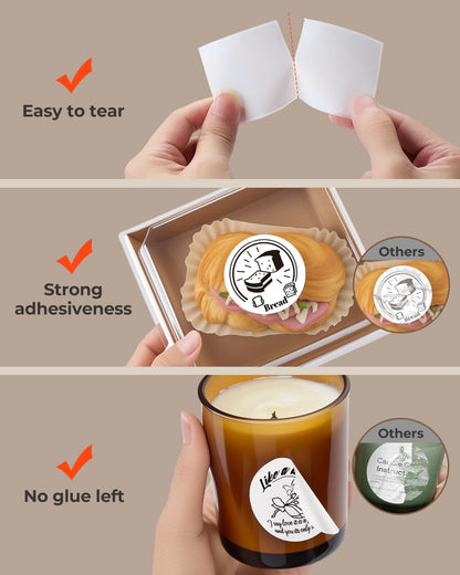 MUNBYN 2" Circle Thermal Sticker Labels 150/Roll