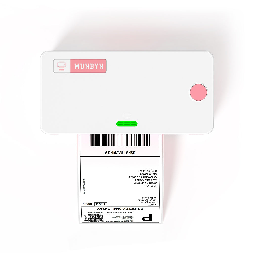 Refurbished Pink 4"x6" Thermal Shipping Label Printer ITPP941BP