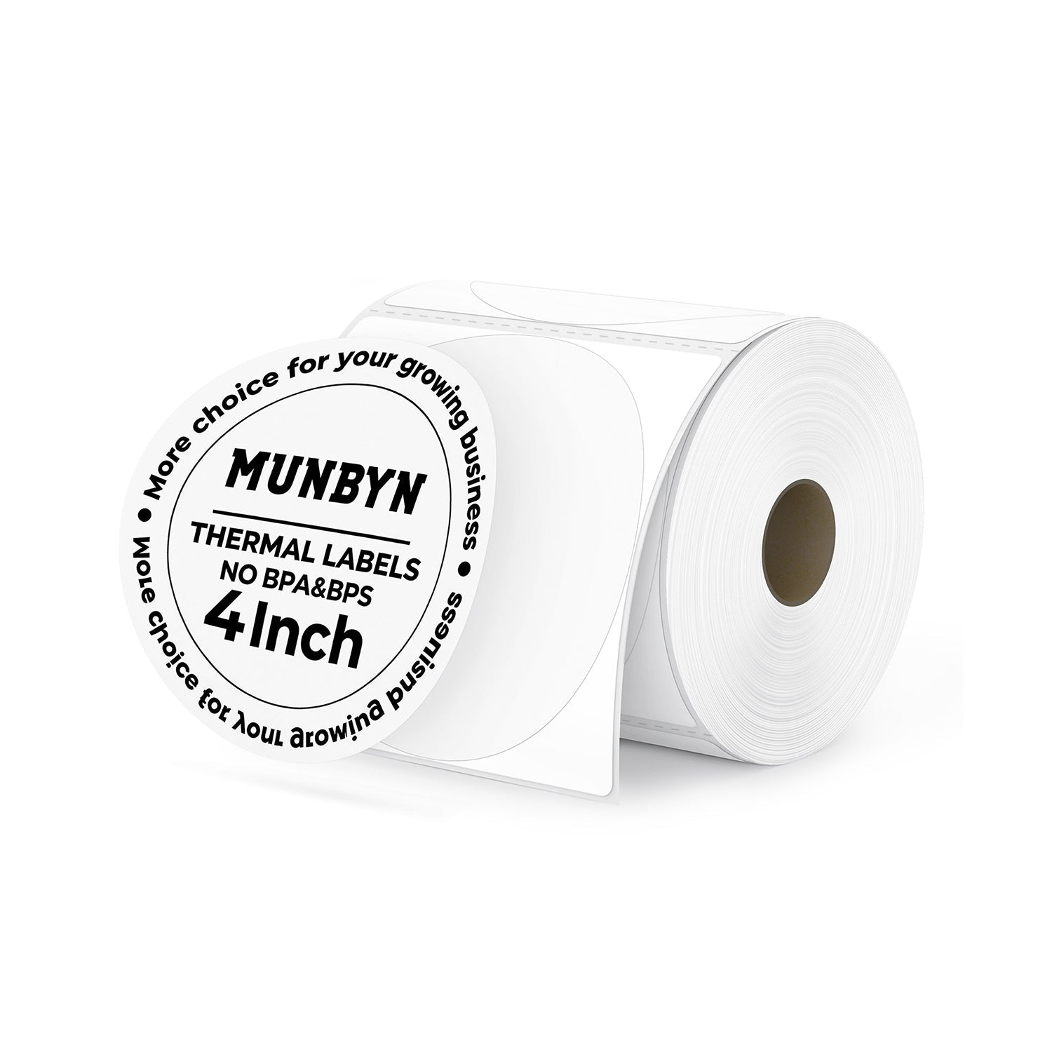 MUNBYN 4"x 4" Perforated Generic Thermal Labels for Small Business & Bakery